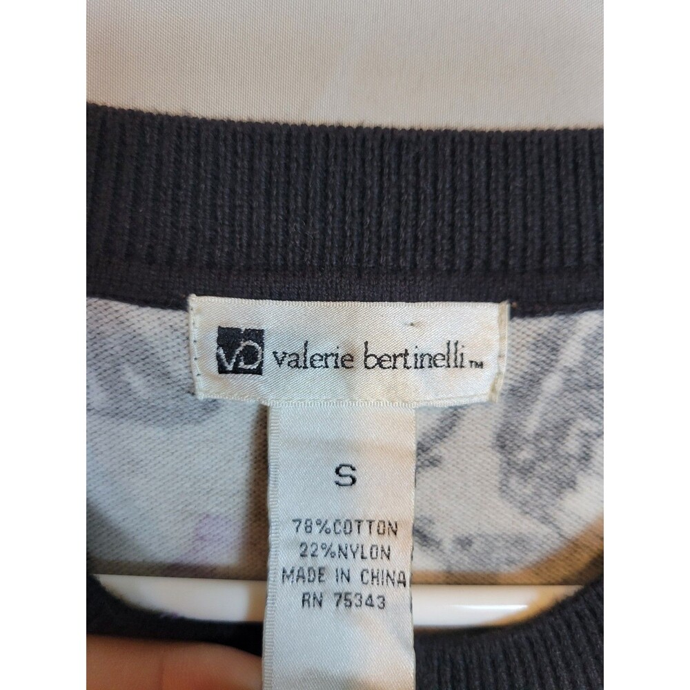 Vintage Butterfly Print Fitted Short Cardigan Womens Small Cute Coquette Dainty - Picture 8 of 9